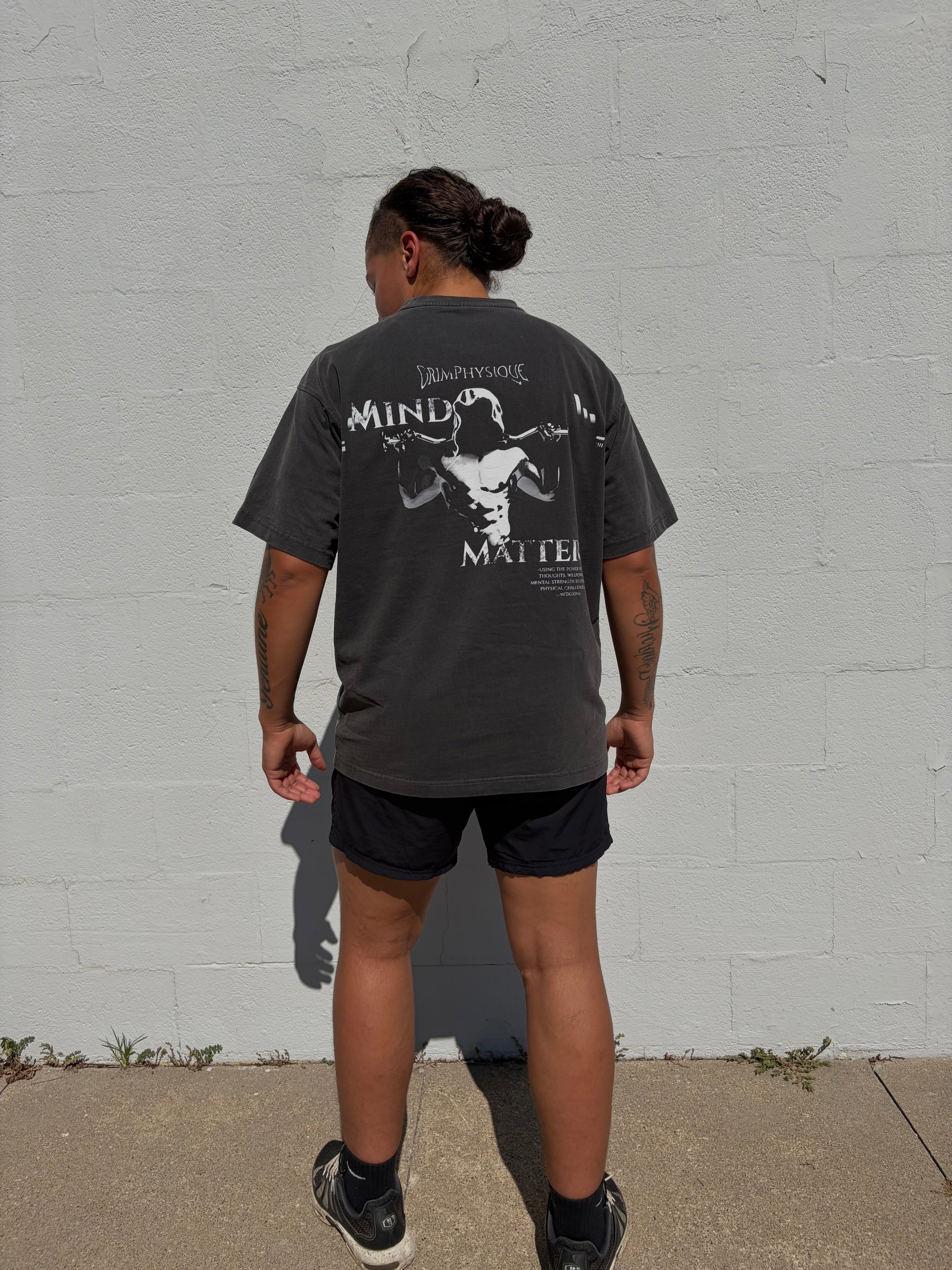MIND OVER MATTER - 'Ash Grey' Tee