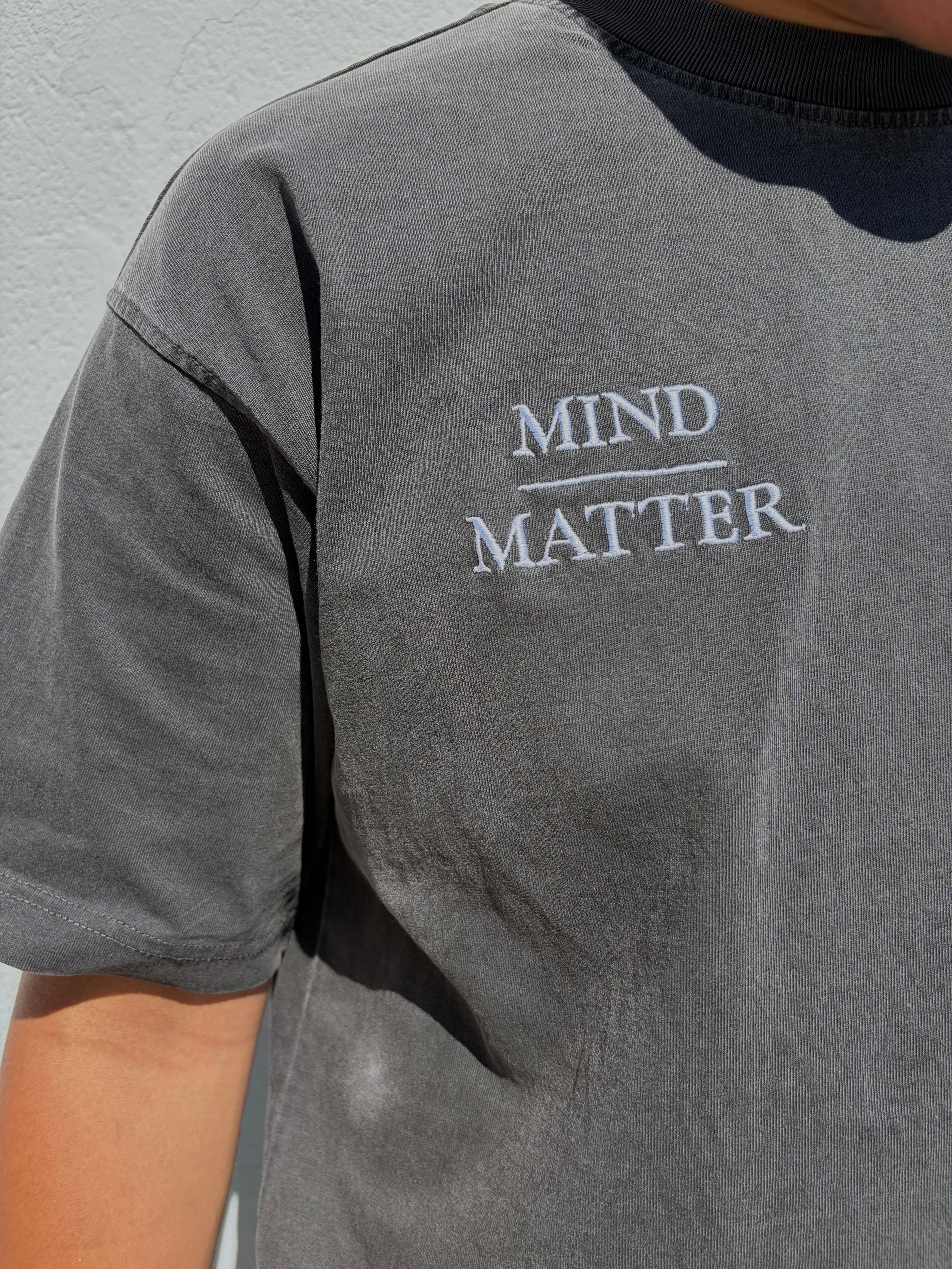 MIND OVER MATTER - 'Ash Grey' Tee