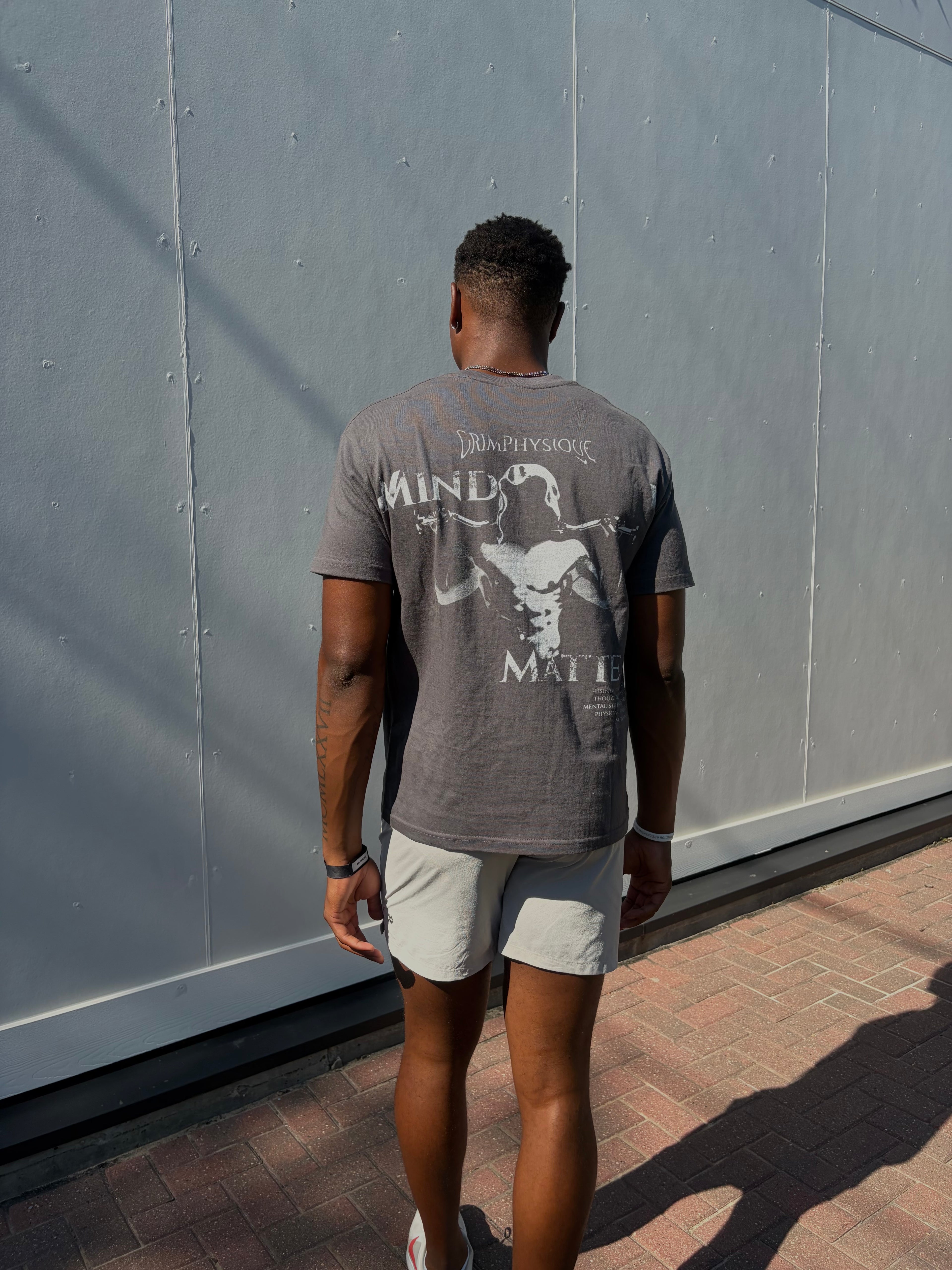 MIND OVER MATTER - 'Ash Grey' Tee