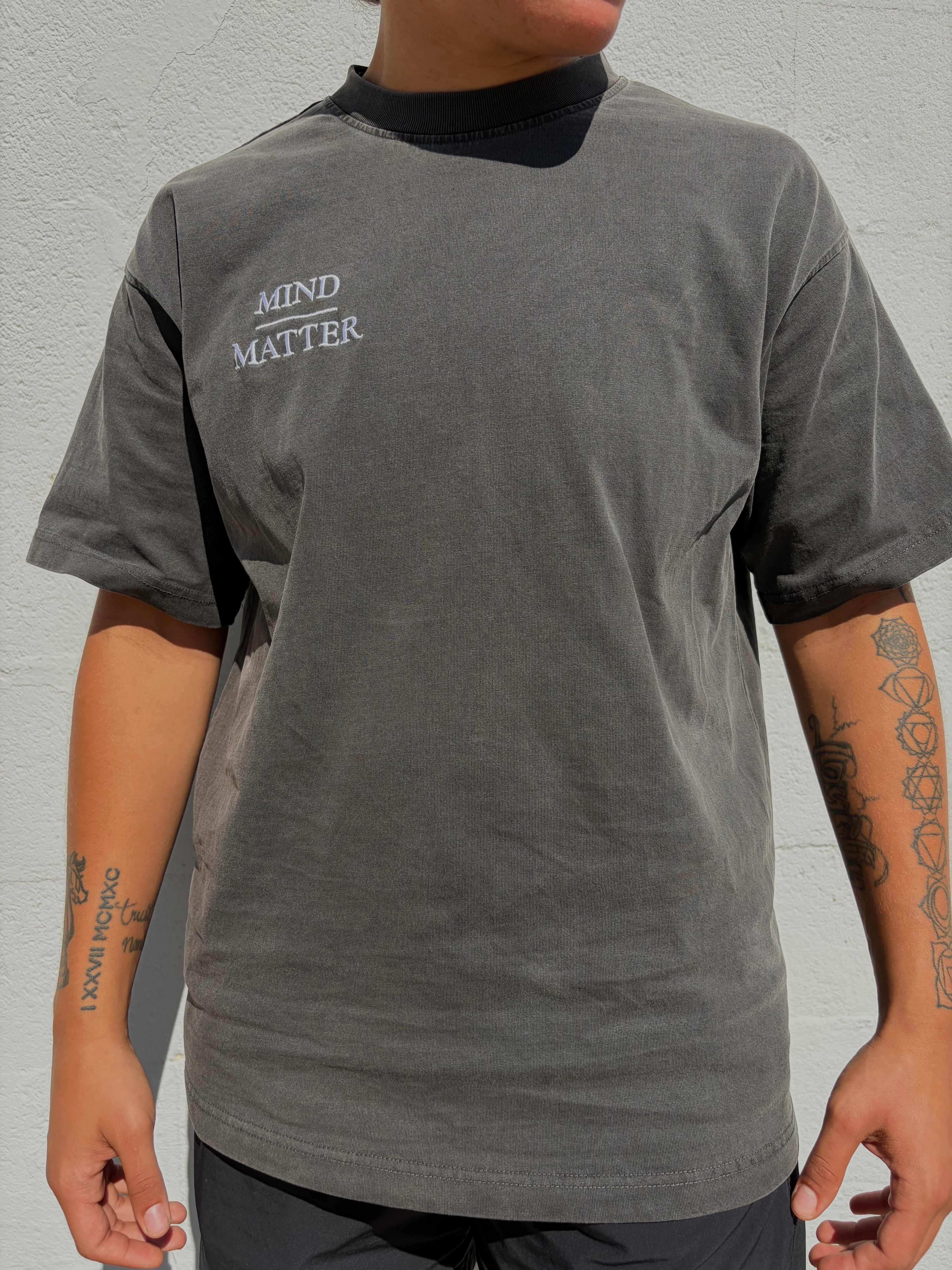 MIND OVER MATTER - 'Ash Grey' Tee