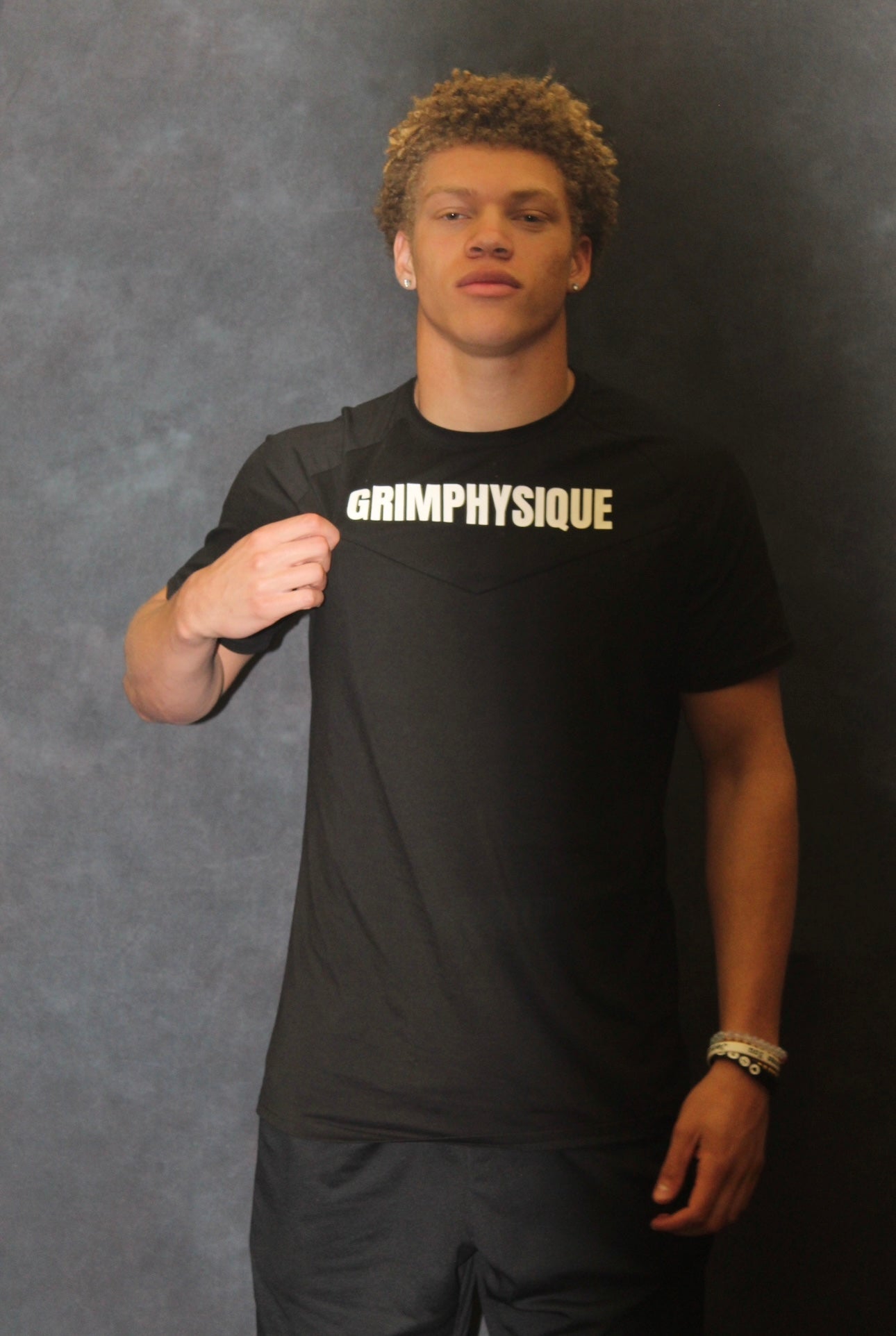 GRIMPHYSIQUE Signature Series Tee - White Text Edition